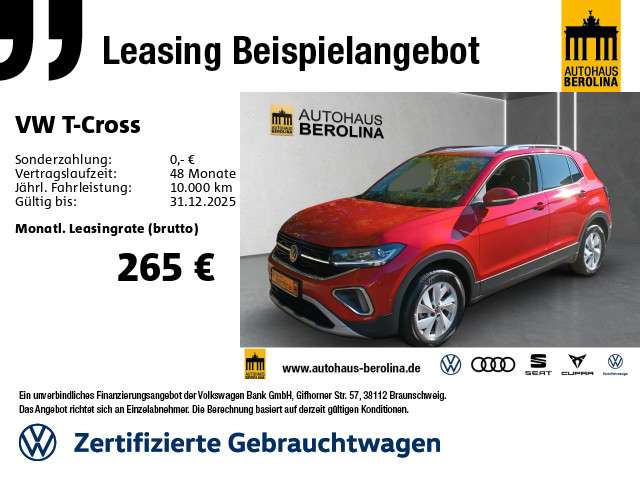 VW T-Cross 5.775 km 24.888 € Berlin 10709