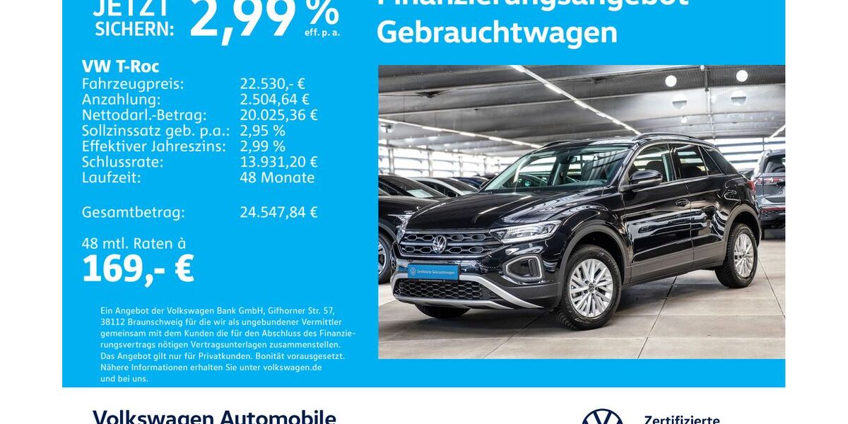 VW T-Roc 31.793 km 22.530 € Stuttgart-Feuerbach 70469
