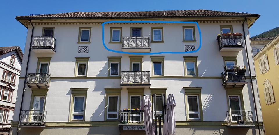 Etagenwohnung Bad Wildbad - 2.5 Zimmer, 52 m&sup2;, 470&euro; | Angebot:25221162