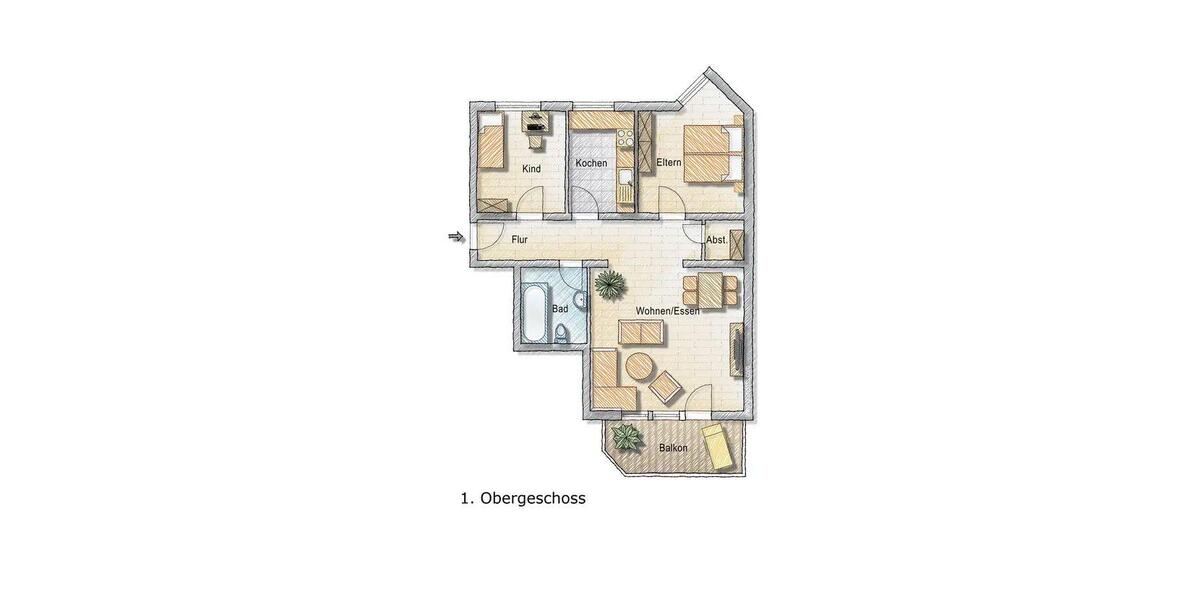 Etagenwohnung Alzey - 3 Zimmer, 85 m&sup2;, 225.000&euro; | Angebot:26705370