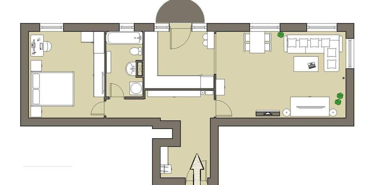 Etagenwohnung Berlin Rudow - 2 Zimmer, 65 m&sup2;, 880&euro; | Angebot:26842306