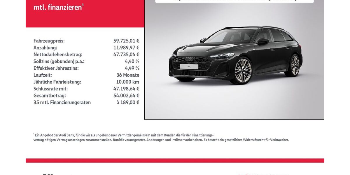 Audi A5 13.871 km 59.725 &euro; Mühlhausen/Thüringen 99974