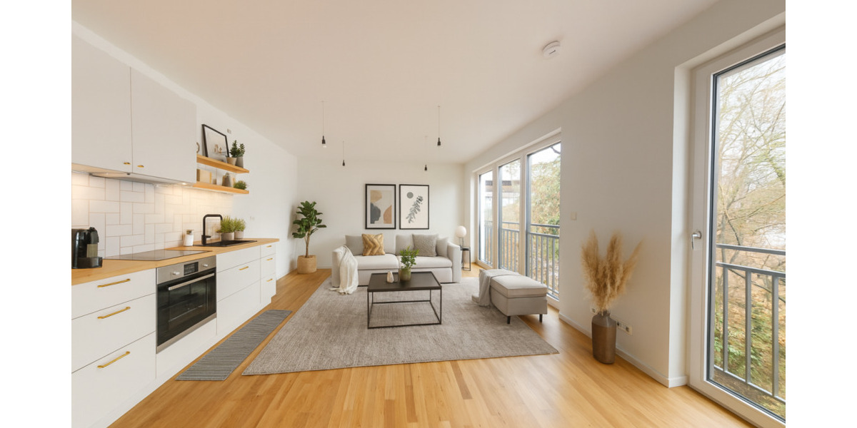 Lichtdurchflutetes Wohnen mit Stil - Moderne 3-Zimmer-Neubauwohnung von 2024 3 zimmer