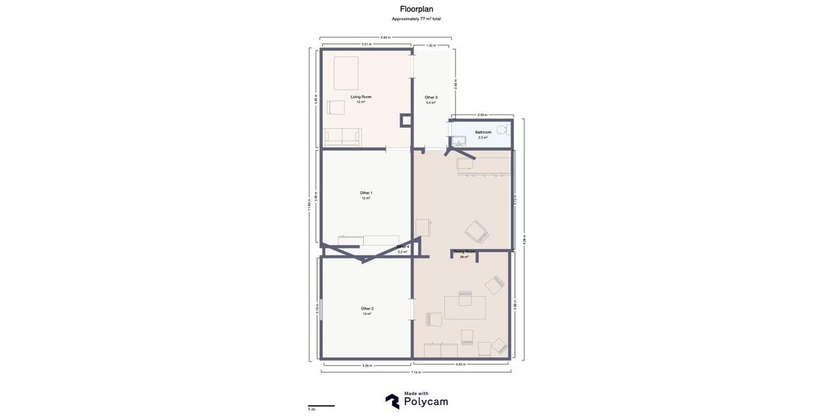 Dachgeschoßwohnung Sitzendorf - 2 Zimmer, 54 m&sup2;, 350&euro; | Angebot:25992453
