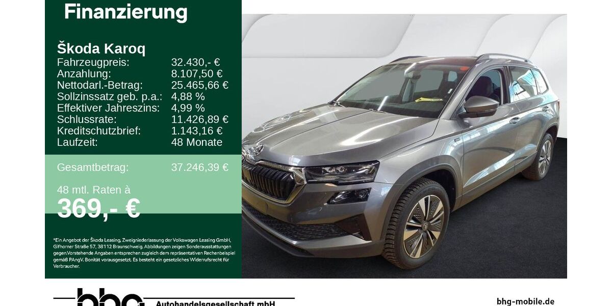 Skoda Karoq 15.156 km 32.430 &euro; Durmersheim 76448