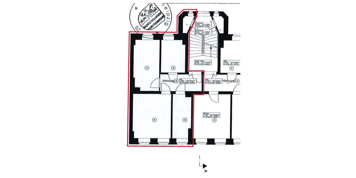 Etagenwohnung Leipzig Neustadt-Neuschönefeld - 2 Zimmer, 50 m&sup2;, 544&euro; | Angebot:25547361