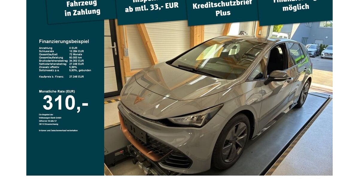 Cupra Born 21.665 km 27.248 &euro; Weingarten 88250