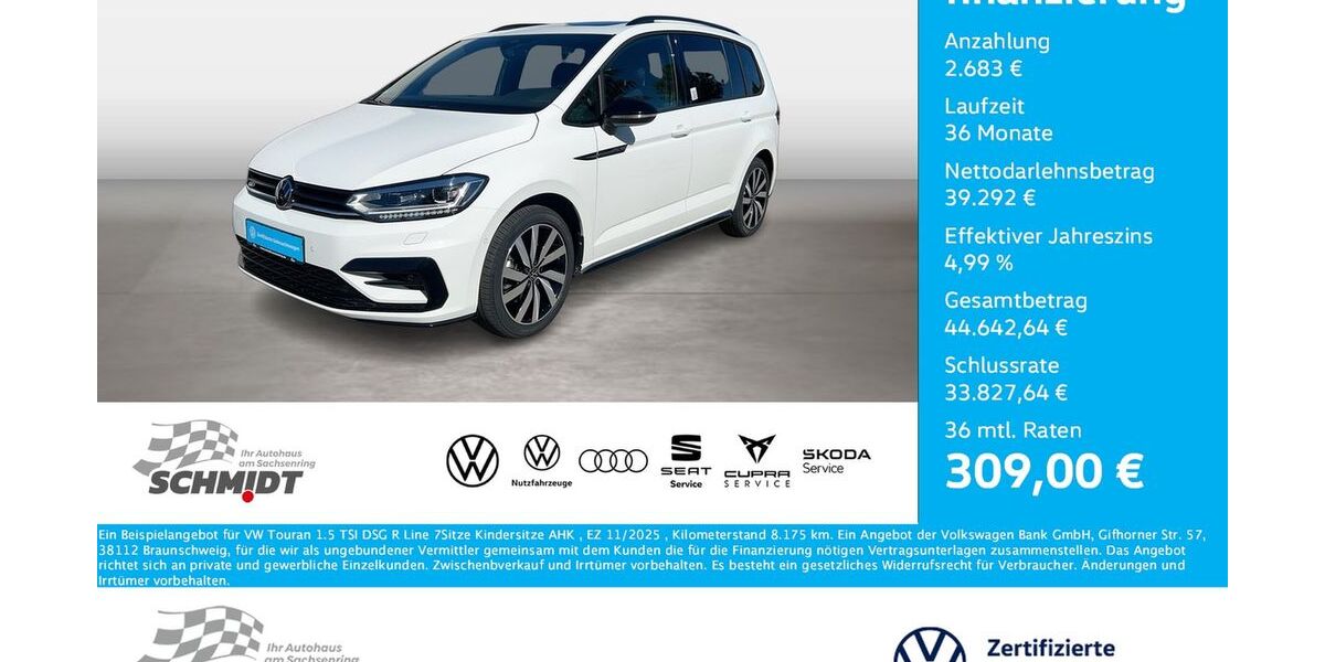 VW Touran 8.175 km 41.975 &euro; Bernsdorf 09337