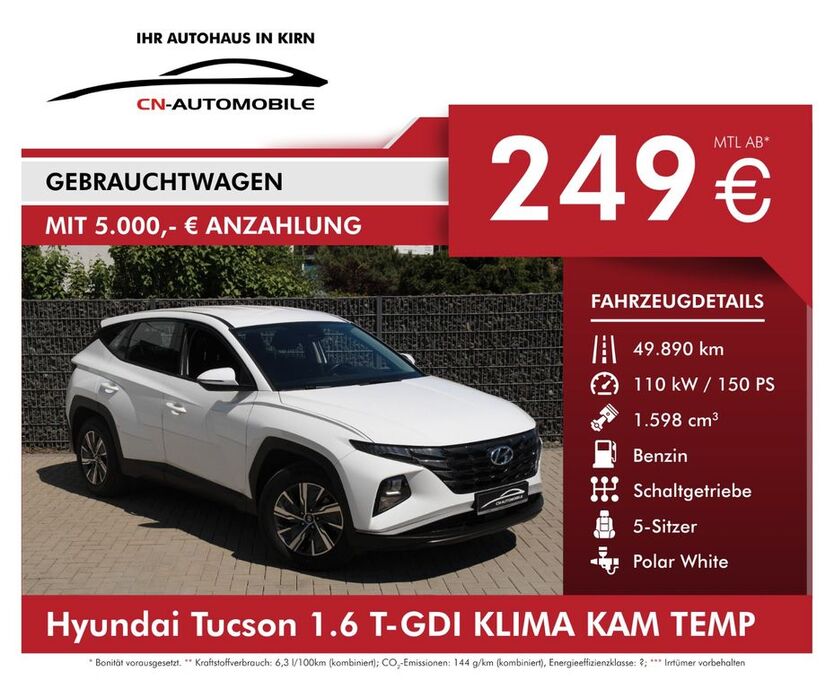 Hyundai TUCSON 49.890 km 22.290 € Kirn 55606