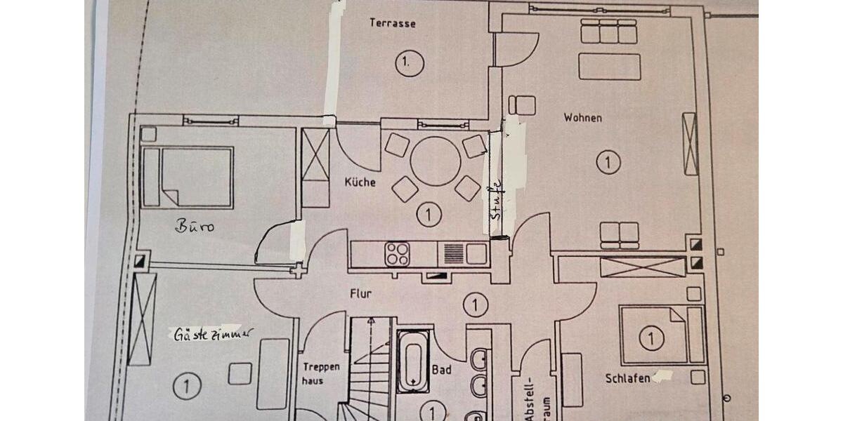 Erdgeschoßwohnung Osnabrück Hafen - 4 Zimmer, 101 m&sup2;, 285.000&euro; | Angebot:27226392