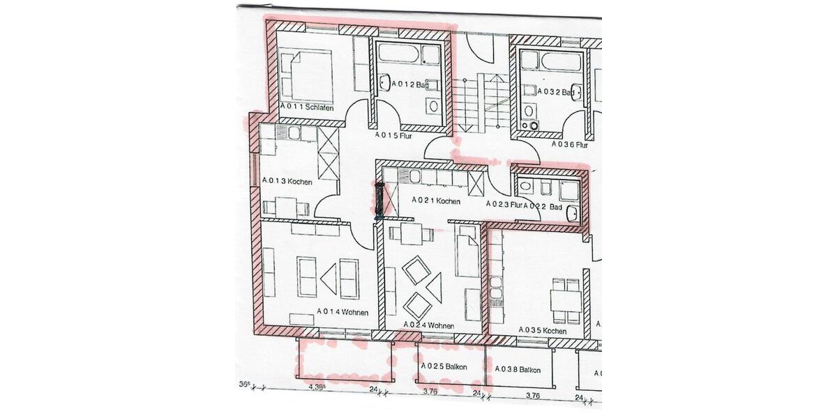 Hochparterre Rabenau - 3 Zimmer, 91 m&sup2;, 889&euro; | Angebot:27631924