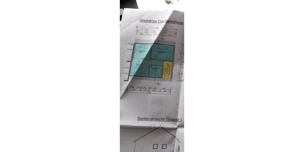 Dachgeschoßwohnung Saarbrücken West - 2 Zimmer, 47 m&sup2;, 67.800&euro; | Angebot:27152854