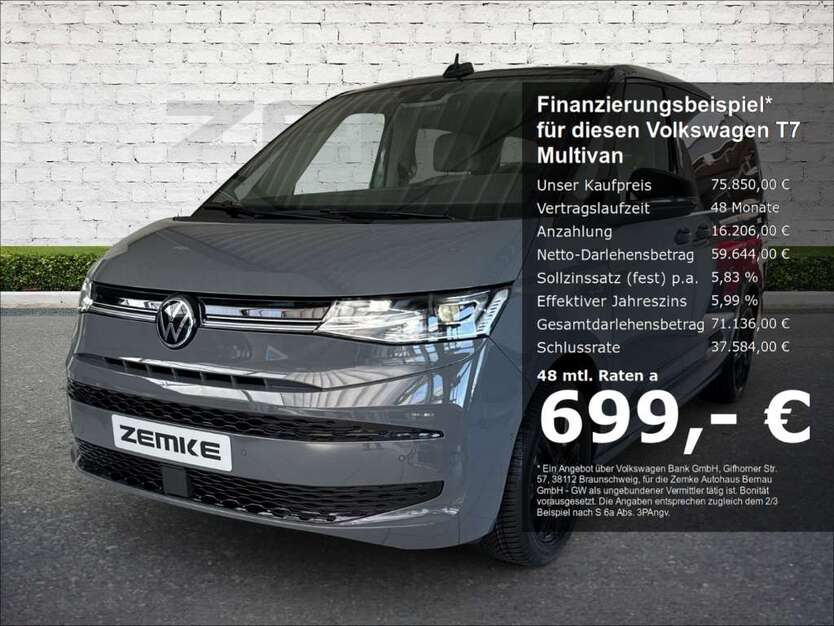 VW T7 Multivan 9.999 km 75.850 € Bernau 16321