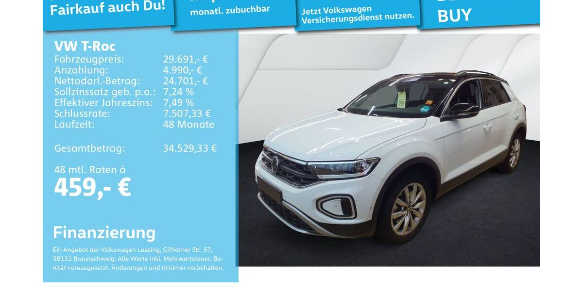 VW T-Roc 22.833 km 29.691 &euro; Mannheim 68309