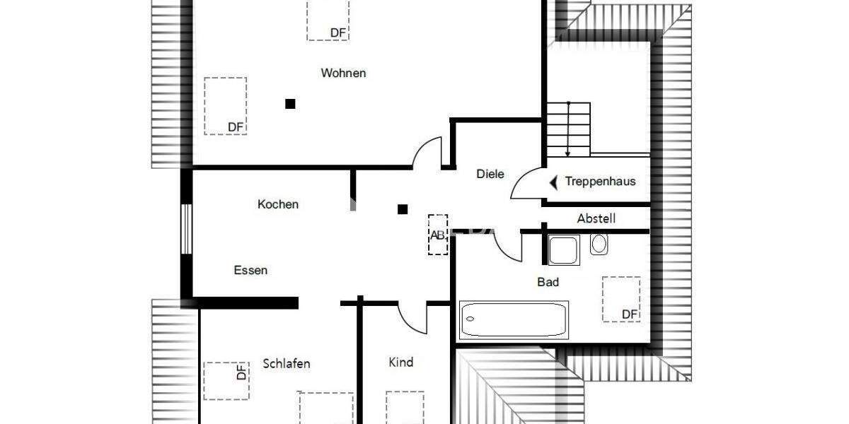 Etagenwohnung Herne (DG) Herne-Süd - 4 Zimmer, 89 m&sup2;, 139.000&euro; | Angebot:24595729