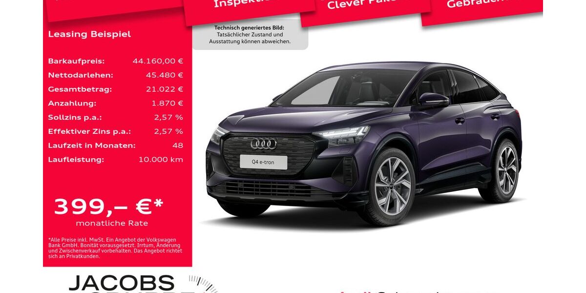 Audi Q4 e-tron 2.660 km 44.160 &euro; Aachen 52078