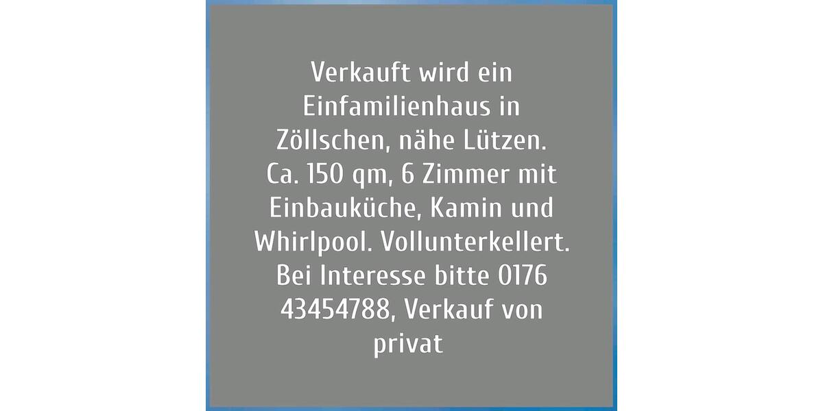 Einfamilienhaus Bad Dürrenberg - 6 Zimmer, 140 m&sup2;, 310.000&euro; | Angebot:26934776