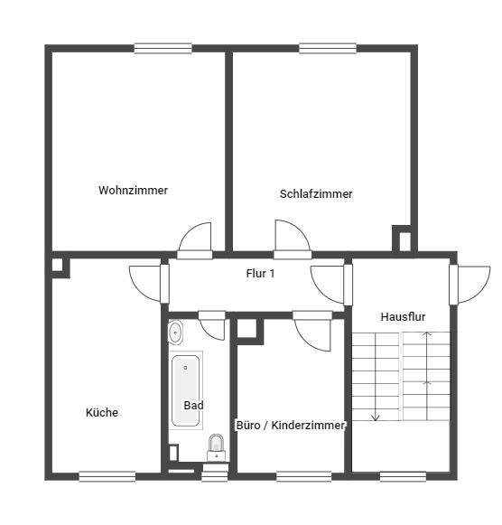Etagenwohnung Kaiserslautern - 3 Zimmer, 71 m&sup2;, 739&euro; | Angebot:24612425