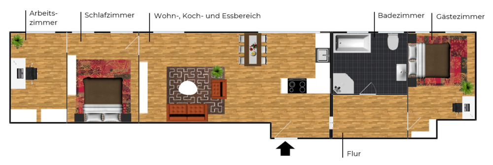Etagenwohnung Bogen - 3 Zimmer, 75 m&sup2;, 175.000&euro; | Angebot:25915330
