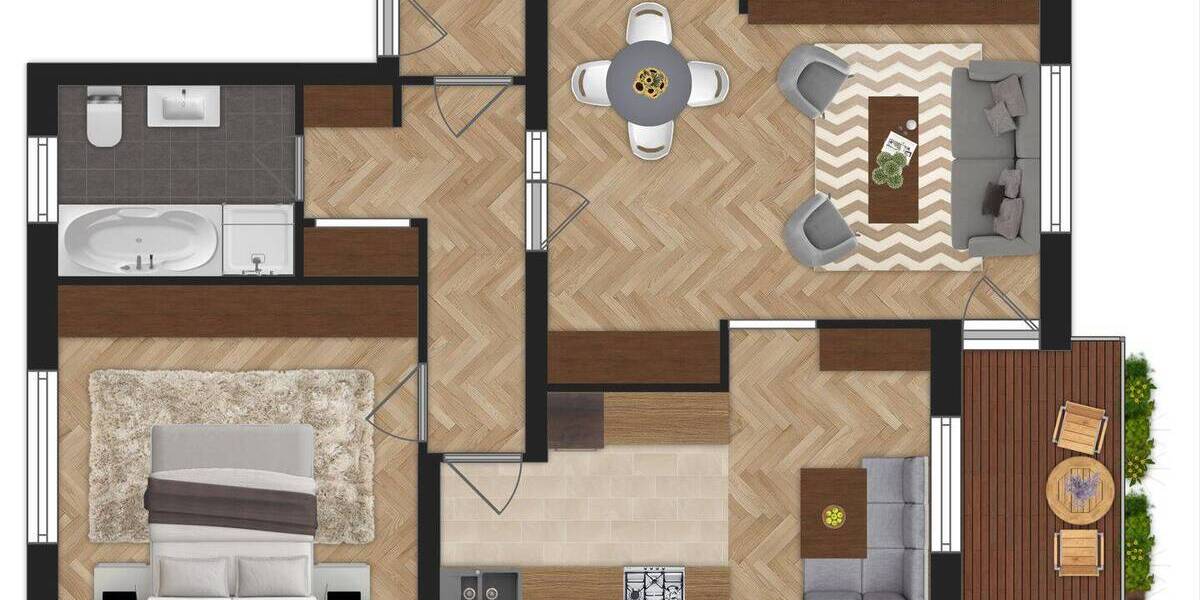 Etagenwohnung Schwentinental Klausdorf - 2 Zimmer, 69 m&sup2;, 220.000&euro; | Angebot:25909298