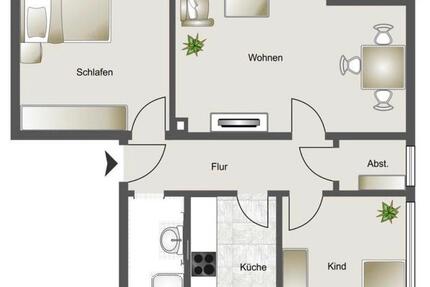 Wohnung Bordesholm - 3 Zimmer, 77 m&sup2;, 800&euro; | Angebot:26463487