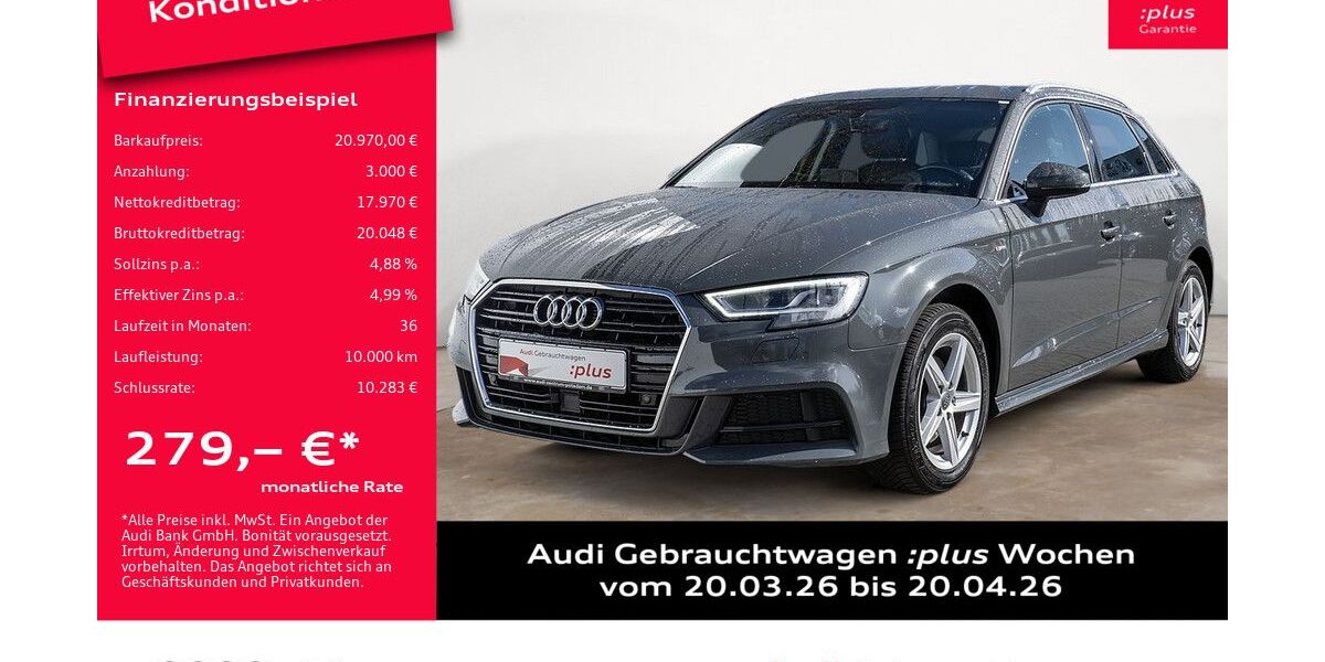 Audi A3 53.721 km 20.970 &euro; Potsdam 14482