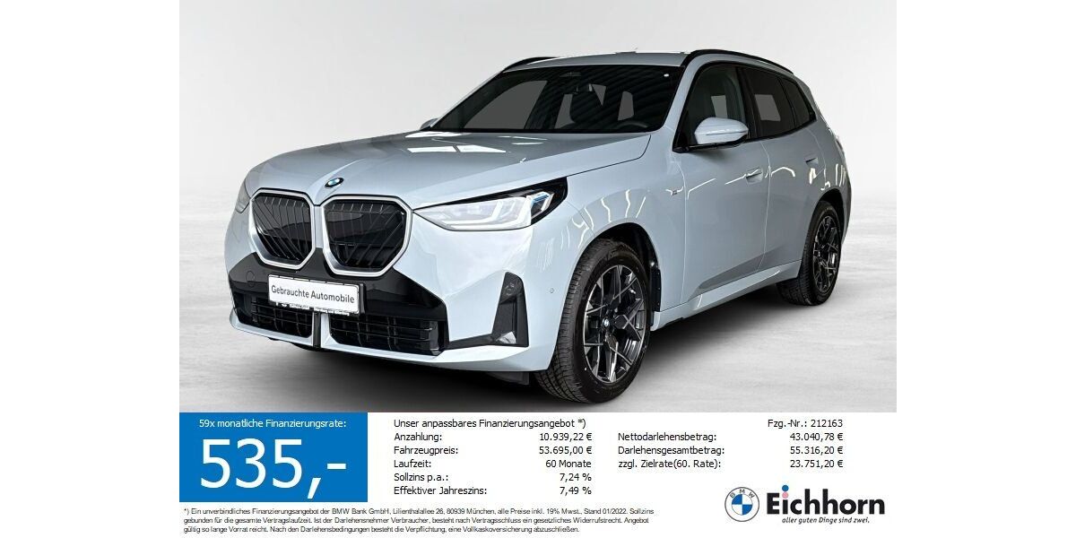 BMW X3 11.110 km 53.695 &euro; Miltenberg 63897