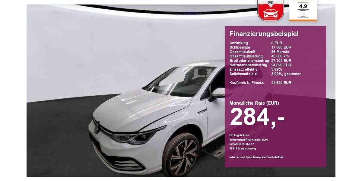 VW Golf 18.400 km 24.820 &euro; Albbruck 79774