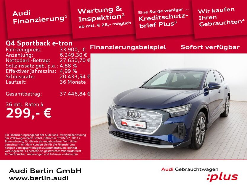 Audi Q4 e-tron 82.000 km 31.900 € Berlin 12489