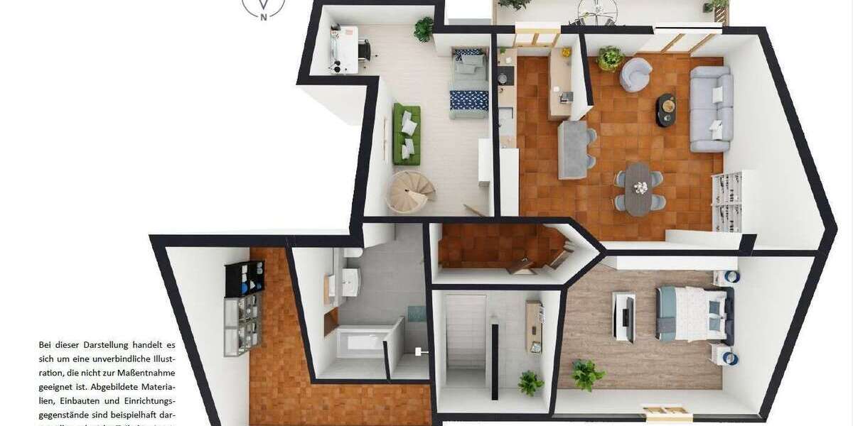 Ruhiges Wohnen mit viel Platz – Maisonette-Wohnung mit Galerie in Steinkirchen - Maisonettenwohnung Reichertshausen | Angebot:27331929