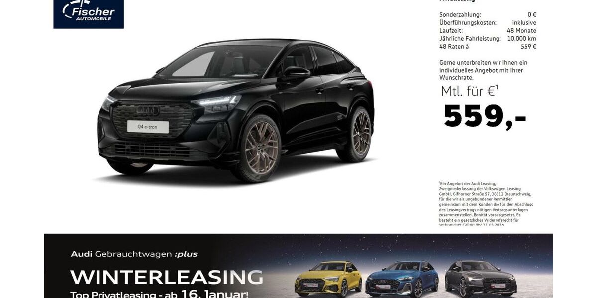Audi Q4 e-tron 10.150 km 53.980 &euro; Neumarkt 92318
