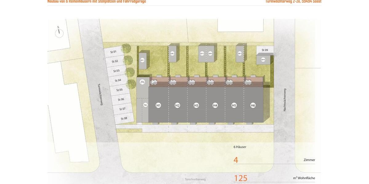 Reihenhaus Soest - 4 Zimmer, 125 m&sup2;, 12&euro; | Angebot:26087659