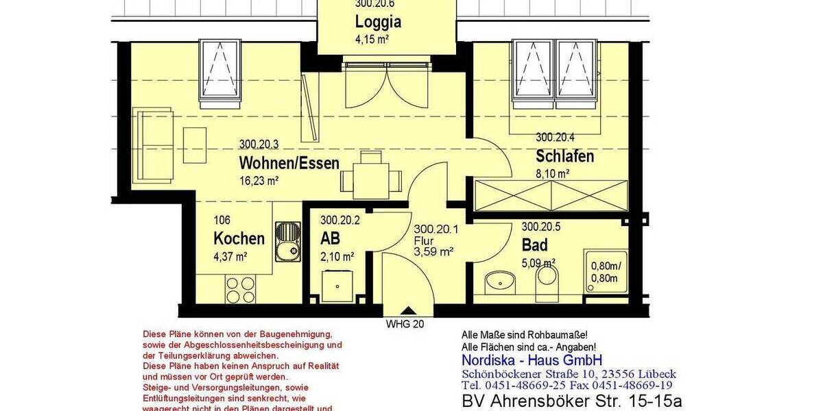 Etagenwohnung Stockelsdorf - 2 Zimmer, 230.000&euro; | Angebot:26572942