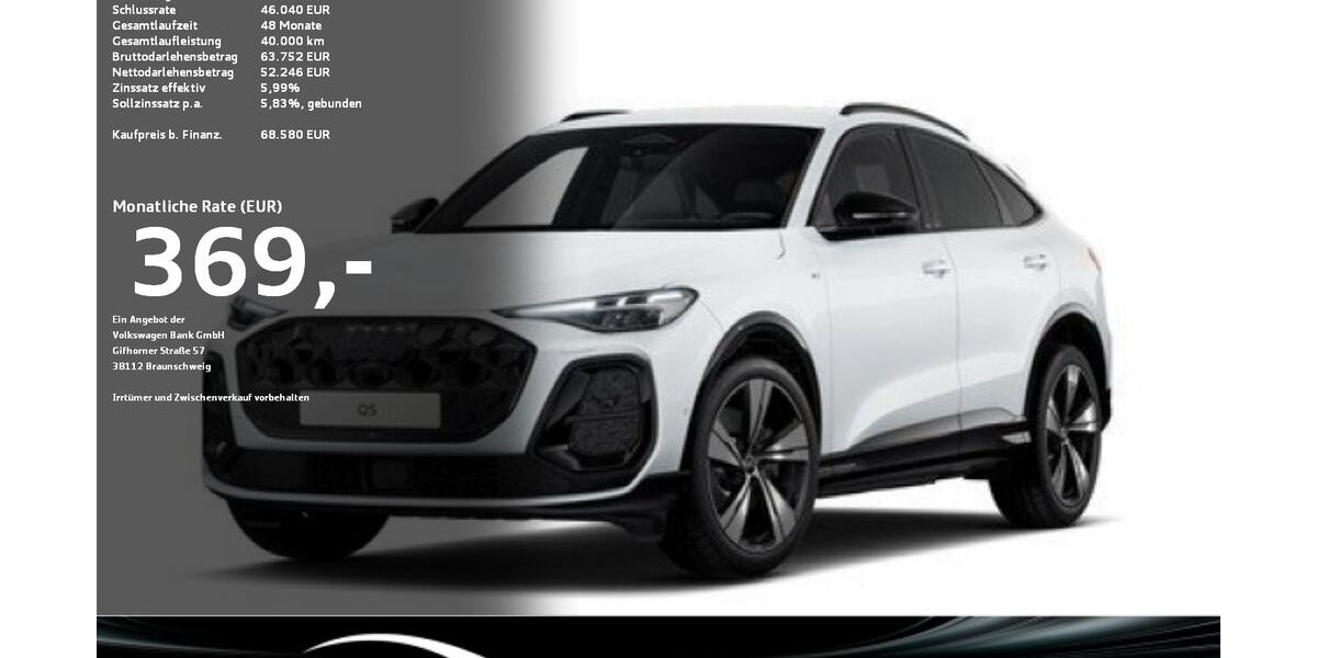 Audi Q5 5.600 km 68.580 € Ravensburg 88214