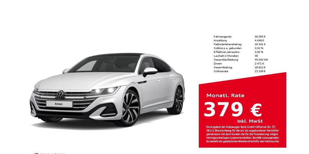 VW Arteon 97.250 km 30.680 &euro; Bad Oldesloe 23843