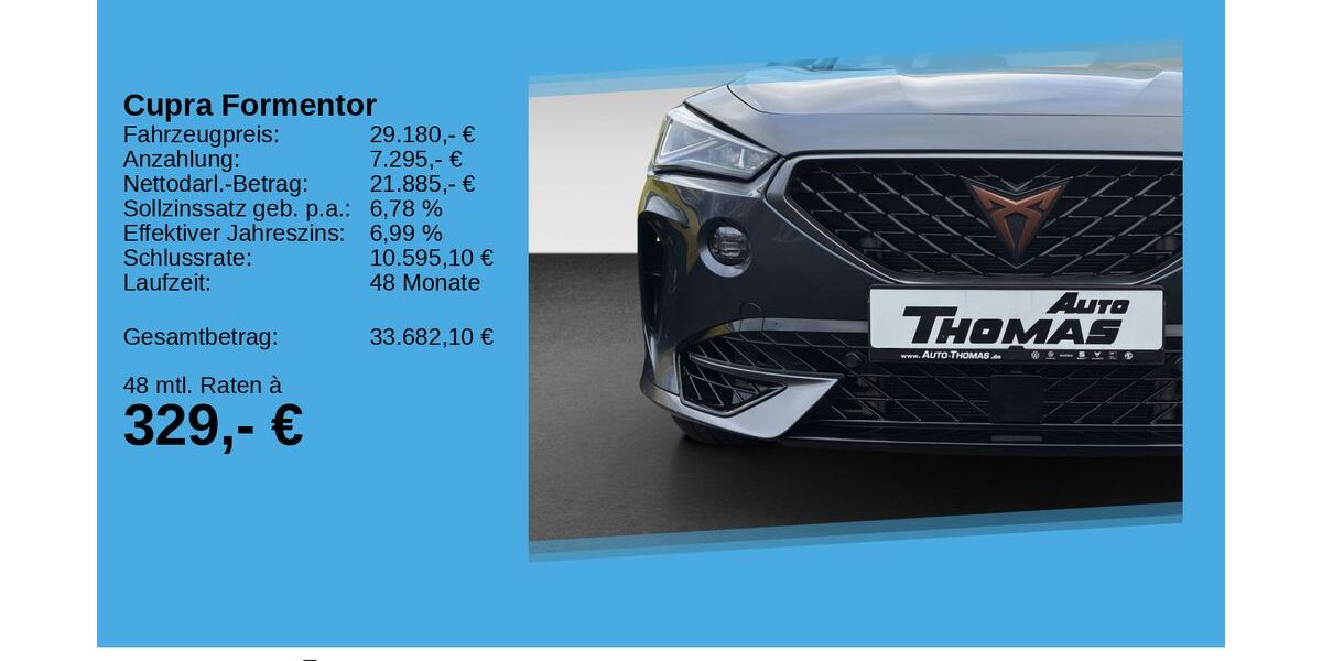 Cupra Formentor 40.113 km 29.180 &euro; Hennef 53773
