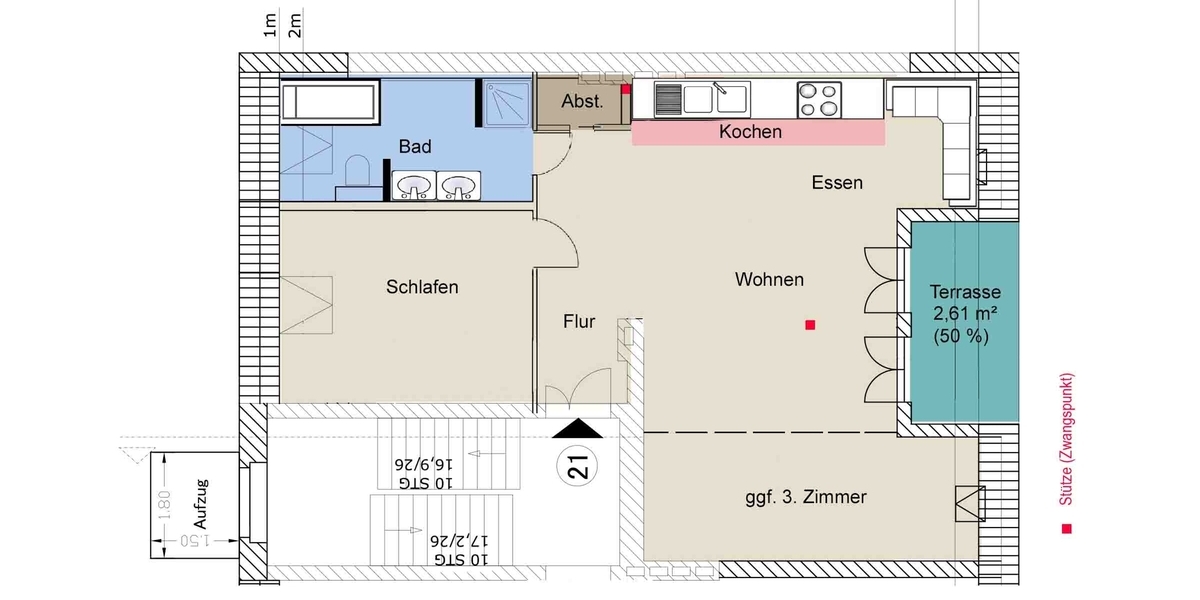 LICHTDURCHFLUTETE DACHGESCHOSSWOHNUNG MIT AUFZUG UND TERRASSE IN BEGEHRTER KIEZLAGE! - Dachgeschoßwohnung Berlin Friedrichshain | Angebot:26854784