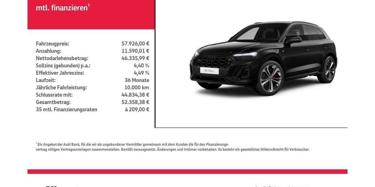 Audi Q5 9.230 km 57.926 &euro; Nordhausen 99734
