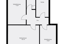 3 Zimmer Wohnung mit Balkon in Sereetz