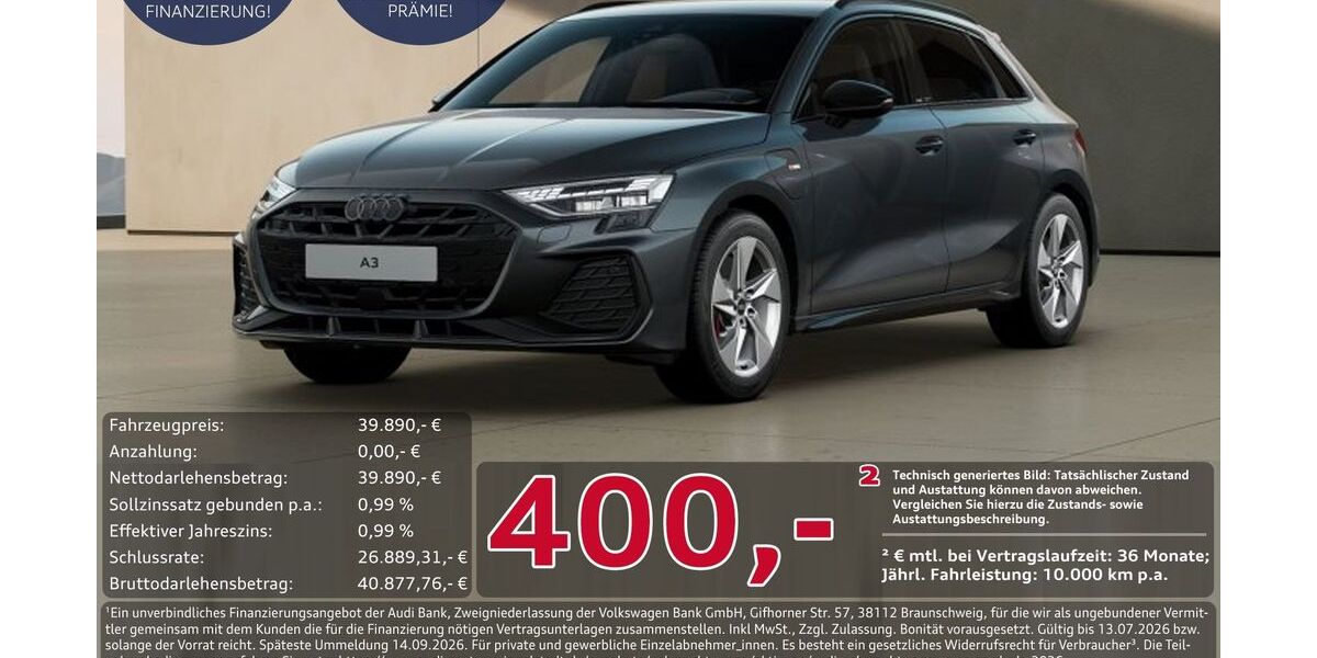 Audi A3 4.692 km 39.890 &euro; Ingolstadt 85057