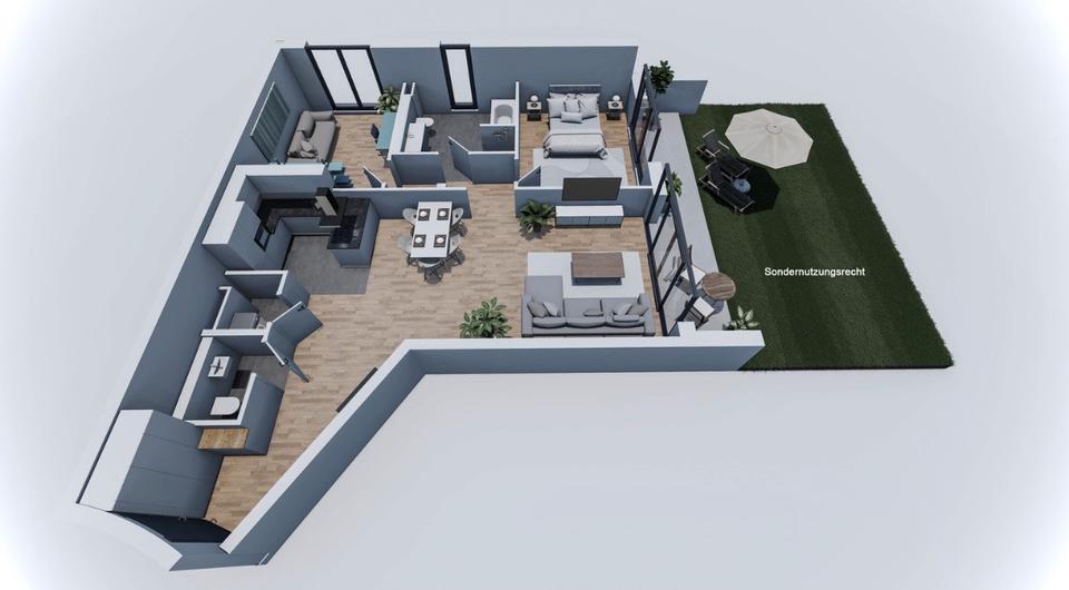 Erdgeschoßwohnung Bad Säckingen - 3.5 Zimmer, 99 m&sup2;, 469.500&euro; | Angebot:27118015
