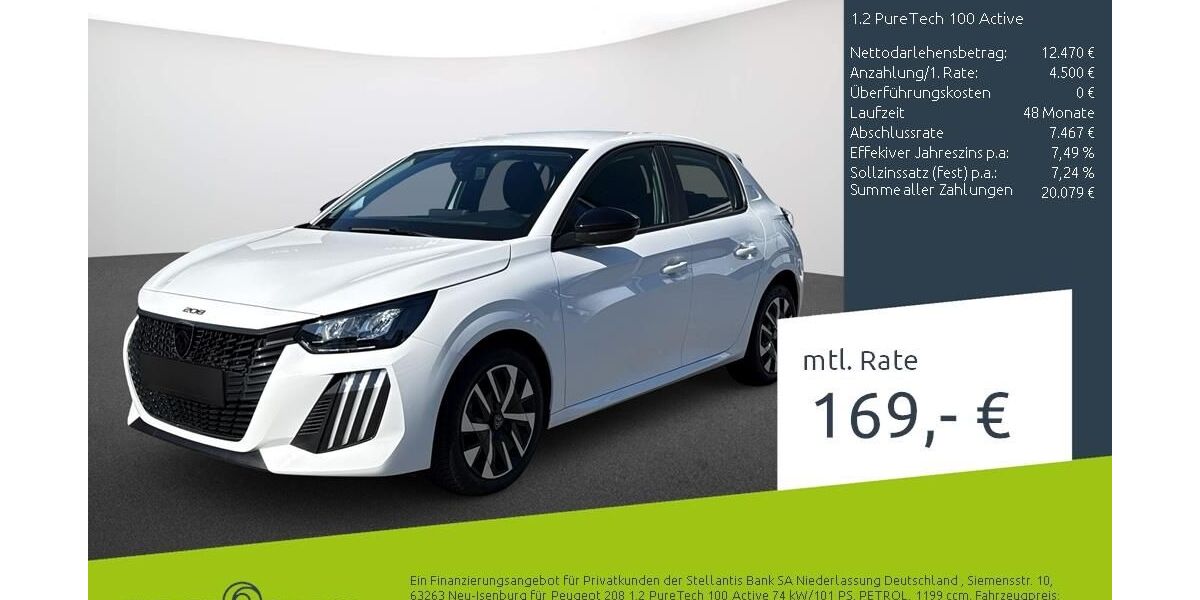 Peugeot 208 25.000 km 16.970 &euro; Bocholt 46395