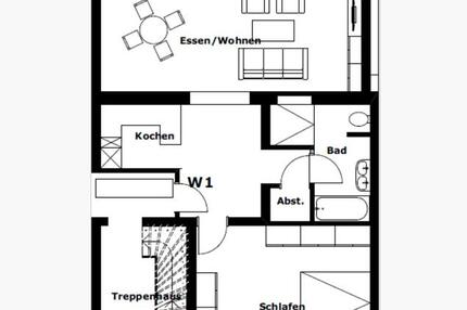Schöne, helle 2-Raum-Wohnung EG mit großer Terrasse