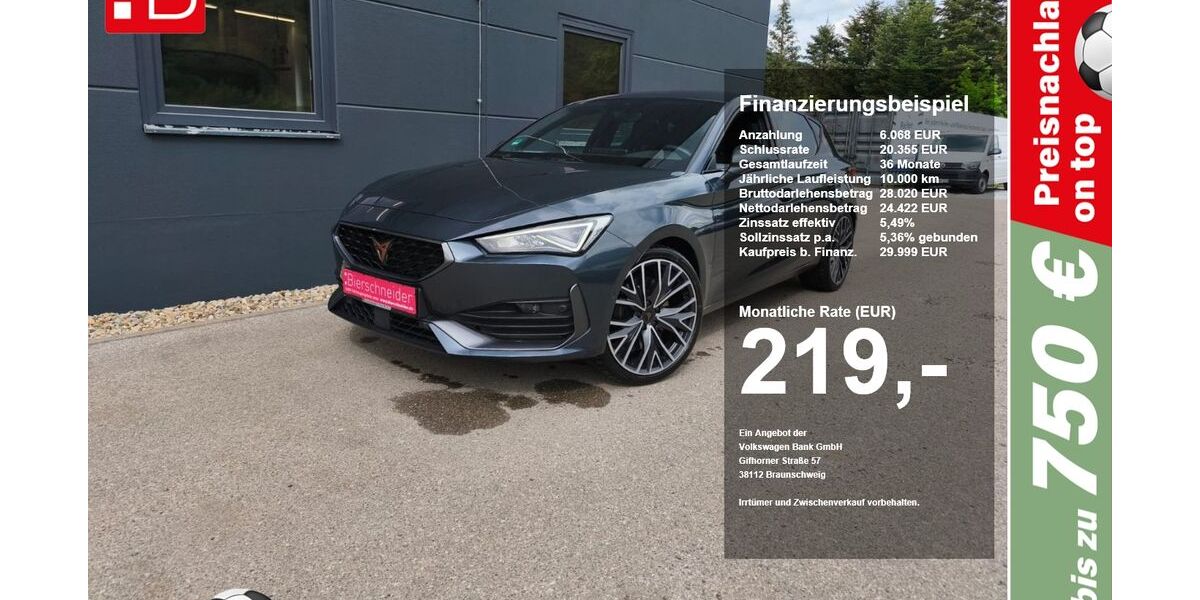 Cupra Leon 35.950 km 29.999 &euro; Riedenburg 93339