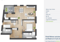 Wohnung zum Mieten in Heilbronn 1.250 € 82.93 m²