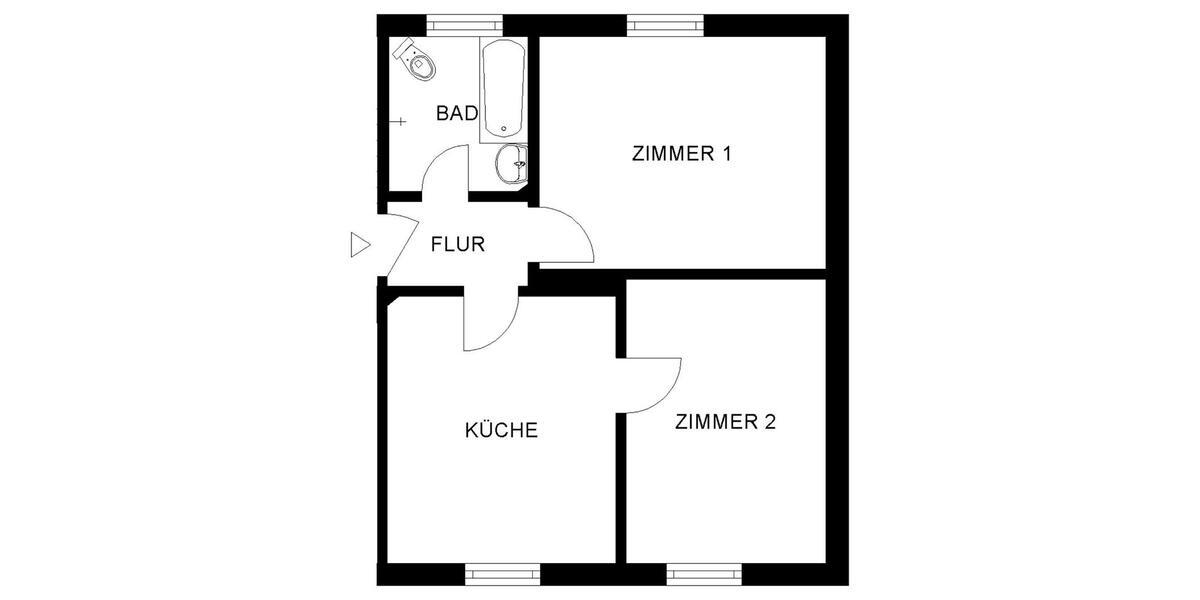 Geräumige 2-Zimmer-Wohnung in Attendorn 2 zimmer