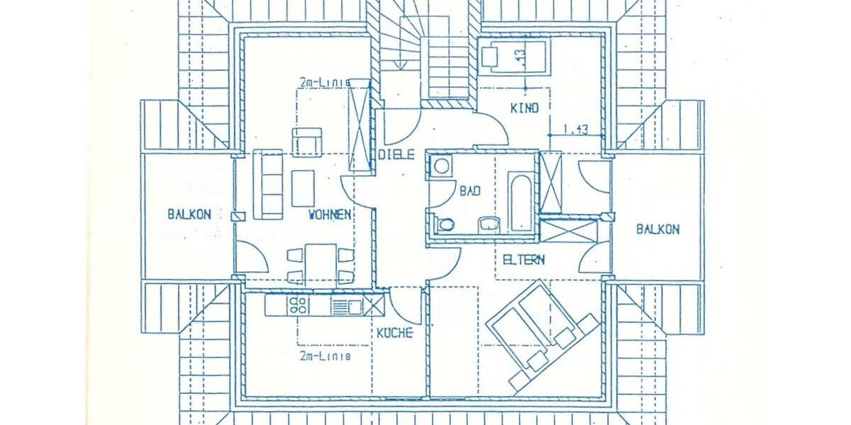 Dachgeschoßwohnung Neuötting - 3 Zimmer, 81 m&sup2;, 1.000&euro; | Angebot:25316777