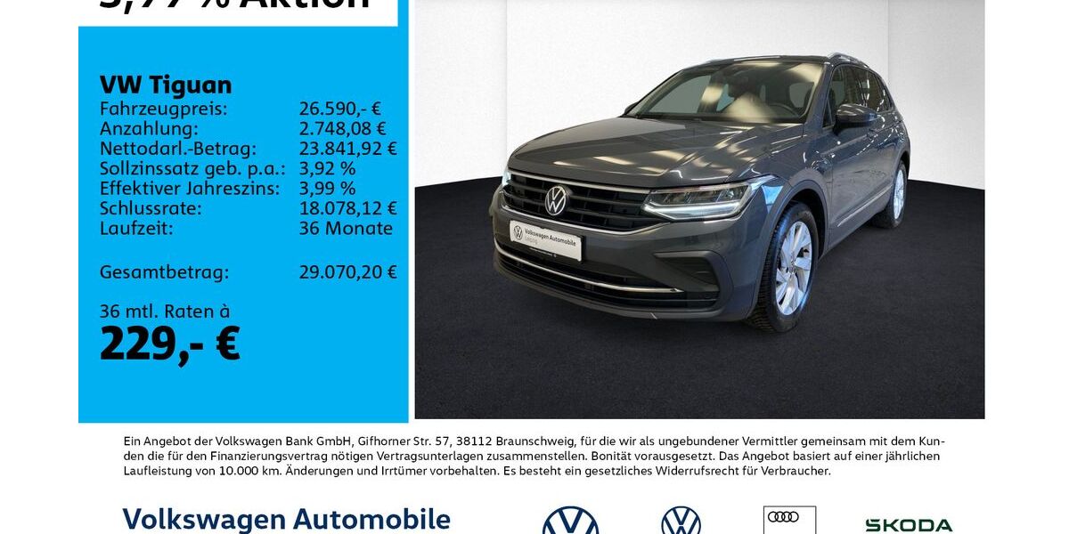 VW Tiguan 41.228 km 25.590 &euro; Leipzig 04178