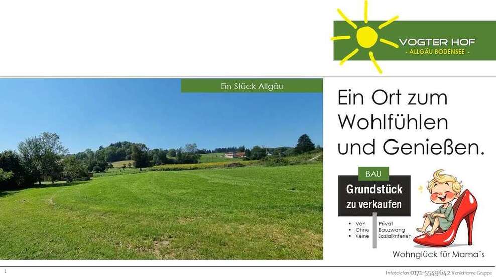 Grundstück zu verkaufen in Vogt 256.356 € 1220 m²