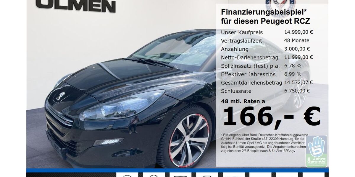 Peugeot RCZ 97.960 km 14.444 &euro; Düsseldorf 40231
